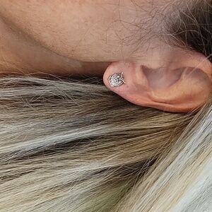 Silver Owl Stud Earrings